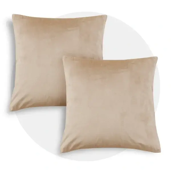 Warm Sandstone Beige Pillow Cover